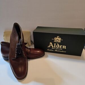 Alden Dark Brown Leather Boots